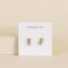 Load image into Gallery viewer, Amazonite Gold Earrings