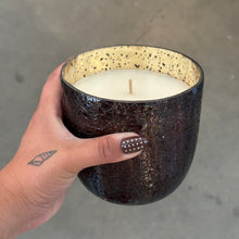 Load image into Gallery viewer, Midnight Pumpkin Crackle Glass Boxed Candle