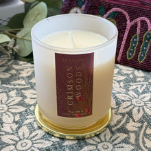 Load image into Gallery viewer, Crimson Woods Signature Glass Candle