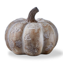 Load image into Gallery viewer, Decorative Pumpkin With Leaf Etching