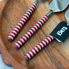 Load image into Gallery viewer, Candy Stripe Cheese Utensils Set