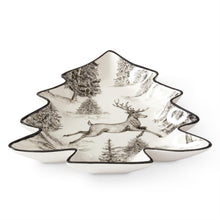 Load image into Gallery viewer, Reindeer Toile Tree Shaped Tray