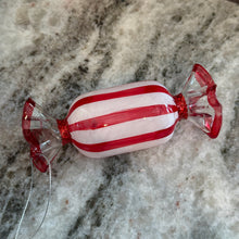 Load image into Gallery viewer, Red And White Striped Glass Candy Ornaments | Three Styles