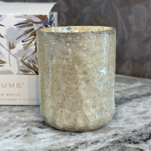 Load image into Gallery viewer, Winter White Small Boxed Crackle Candle