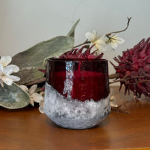 Load image into Gallery viewer, Crimson Woods Baltic Glass Candle