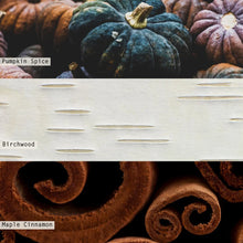 Load image into Gallery viewer, Midnight Pumpkin Baltic Glass Candle