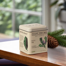 Load image into Gallery viewer, Rustic Pine Tin Candle