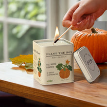 Load image into Gallery viewer, Half Moon Pumpkin Tin Candle
