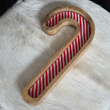 Load image into Gallery viewer, Candy Cane Wood Tray