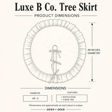 Load image into Gallery viewer, Red Stripe Ruffle Tree Skirt