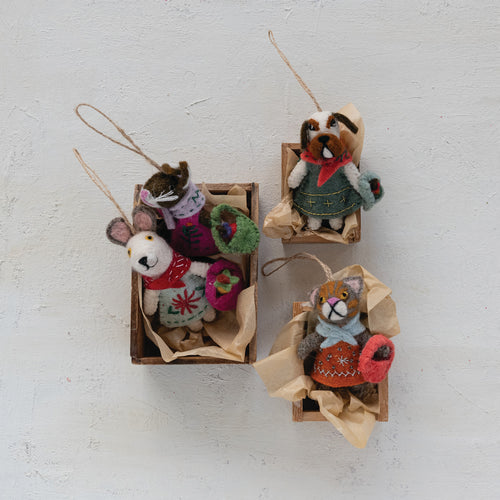 Felt Animal Ornament | Four Styles