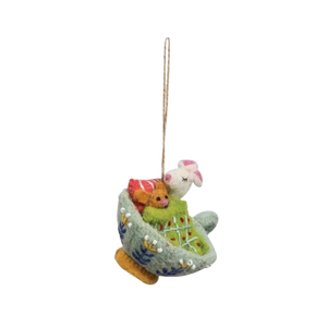 Felt Tea Cup Mouse Ornament | Two Styles available at Bench Home