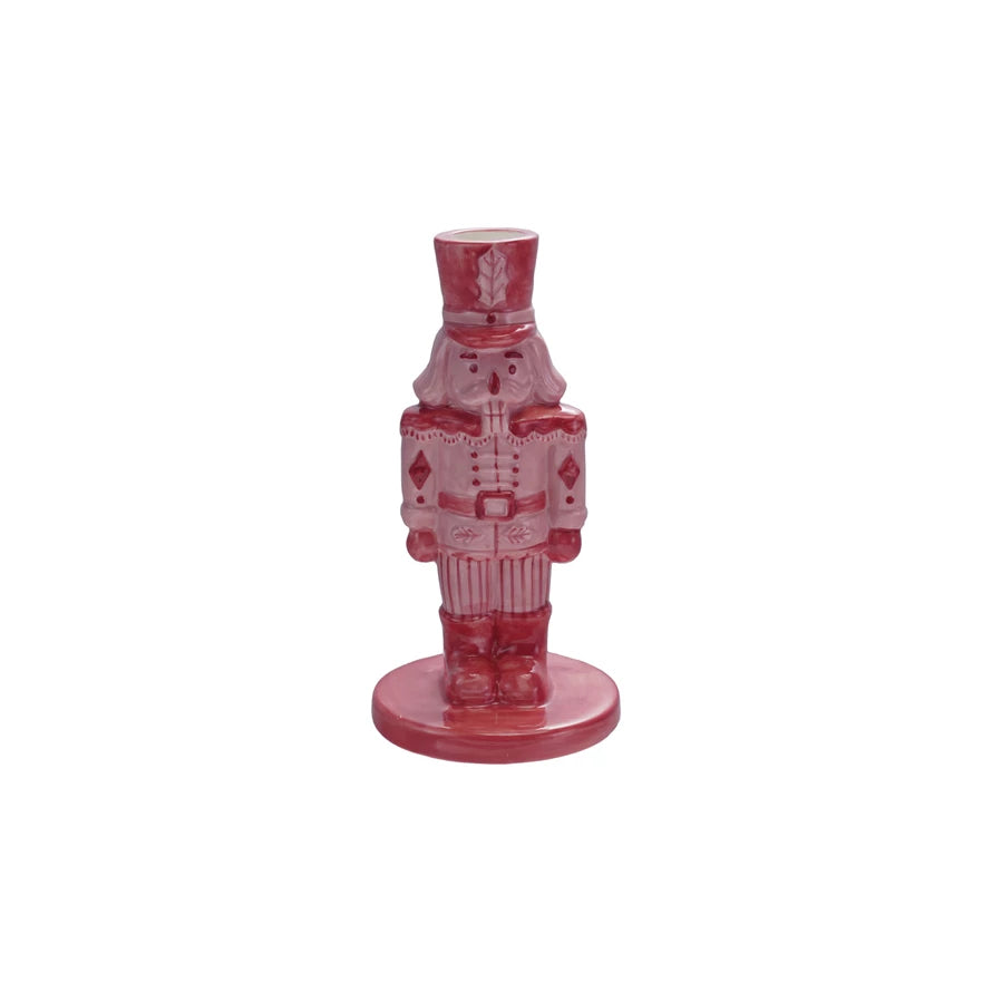 Pink Nutcracker Taper Holder