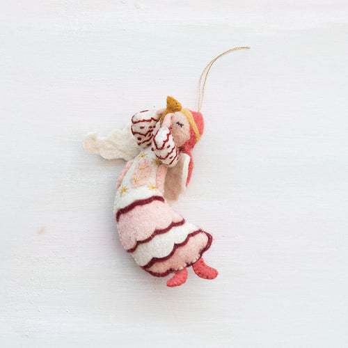 Wool Felt Angel Ornament
