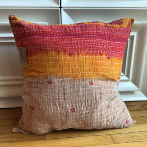 Vintage Kantha Quilt Pillow available at Bench Home