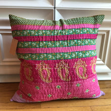 Load image into Gallery viewer, Vintage Kantha Quilt Pillow