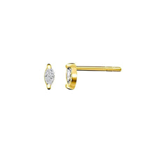 Load image into Gallery viewer, Tiny Crystal Marquise Studs