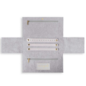 Soft Pebble Jewelry Roll | 2 Colors available at Bench Home