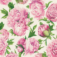 Load image into Gallery viewer, Peonies in Bloom Paper Placemat | Set of 24