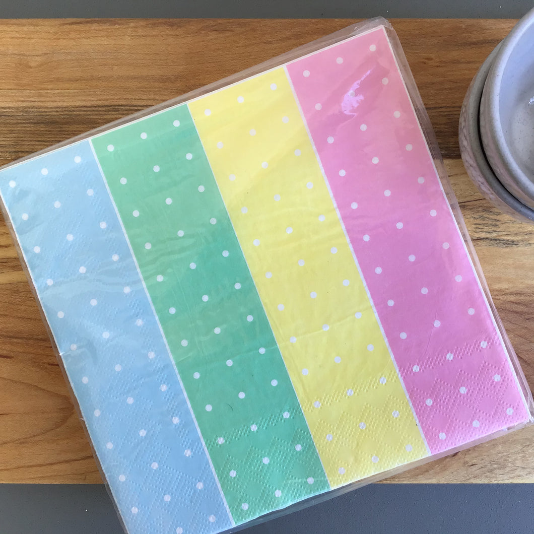 Pastel Polka Dot Napkins