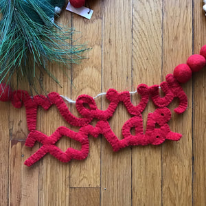 Felted Garland available at Bench Home