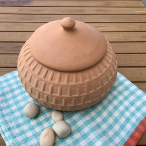 Terracotta Jar with Lid available at Bench Home