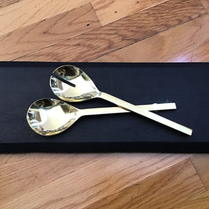 Stainless Steel Salad Servers | Set of 2 available at Bench Home