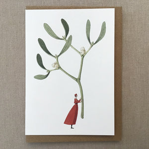 Mistletoe & Holly Card Set | Set of 10 available at Bench Home
