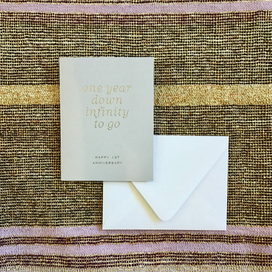 Infinity Anniversary Card