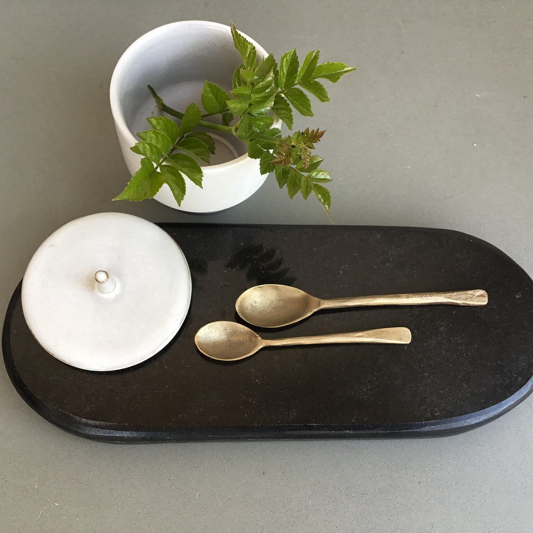 Hand Forged Metal Spoons | Set of 2