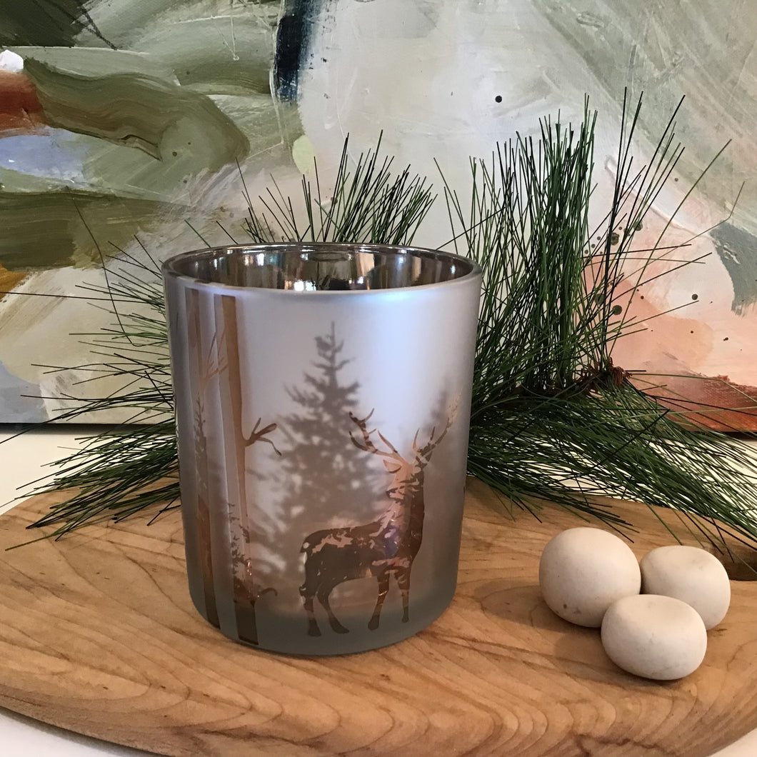 Silver/Gold Mercury Glass Candle Holder