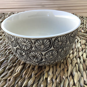 Hand-stamped Stoneware Bowl | 4 Styles available at Bench Home