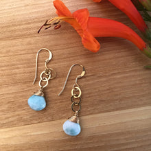 Load image into Gallery viewer, Link and Gemstone Earrings | 2 Styles