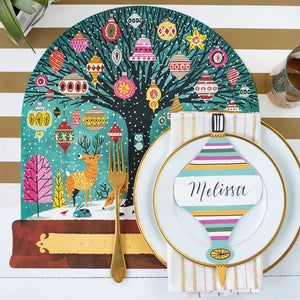 Ornament Paper Table Accent | Set of 12 available at Bench Home