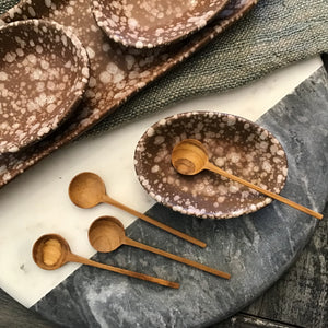Small Thin Teak Spoons | Set of 4 available at Bench Home