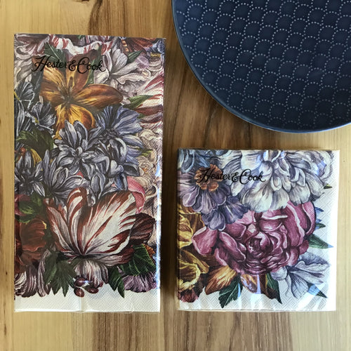 Dutch Floral Paper Napkin Set | 2 Styles