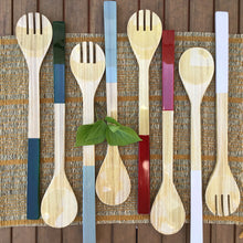 Load image into Gallery viewer, Bamboo Long Serving Spoons | 7 Styles