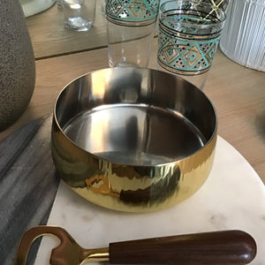 Hammered Brass Bowl available at Bench Home
