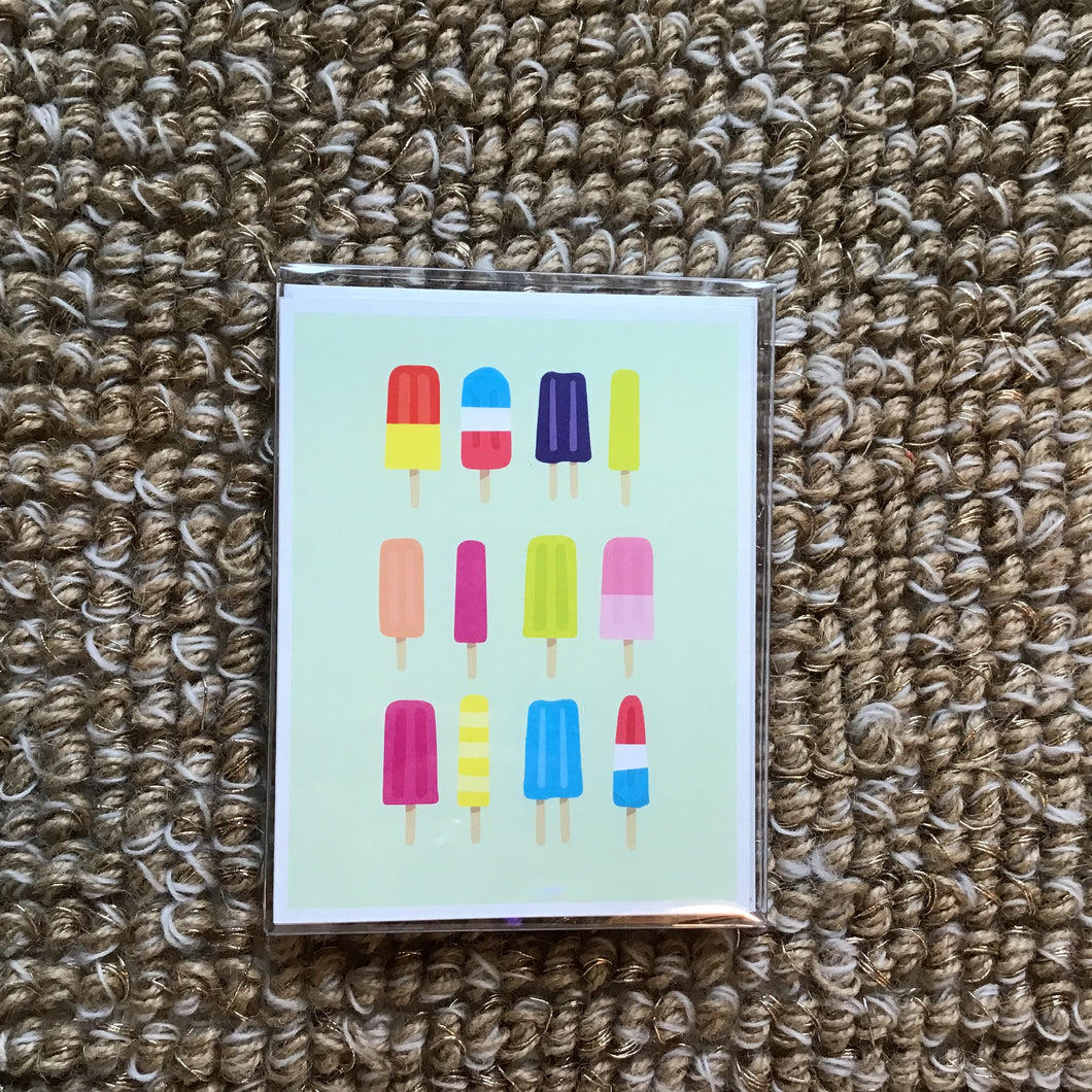 Summer Popsicles Greeting Card Set