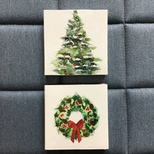 Boxed Matches | Winter Tree & Wreath available at Bench Home