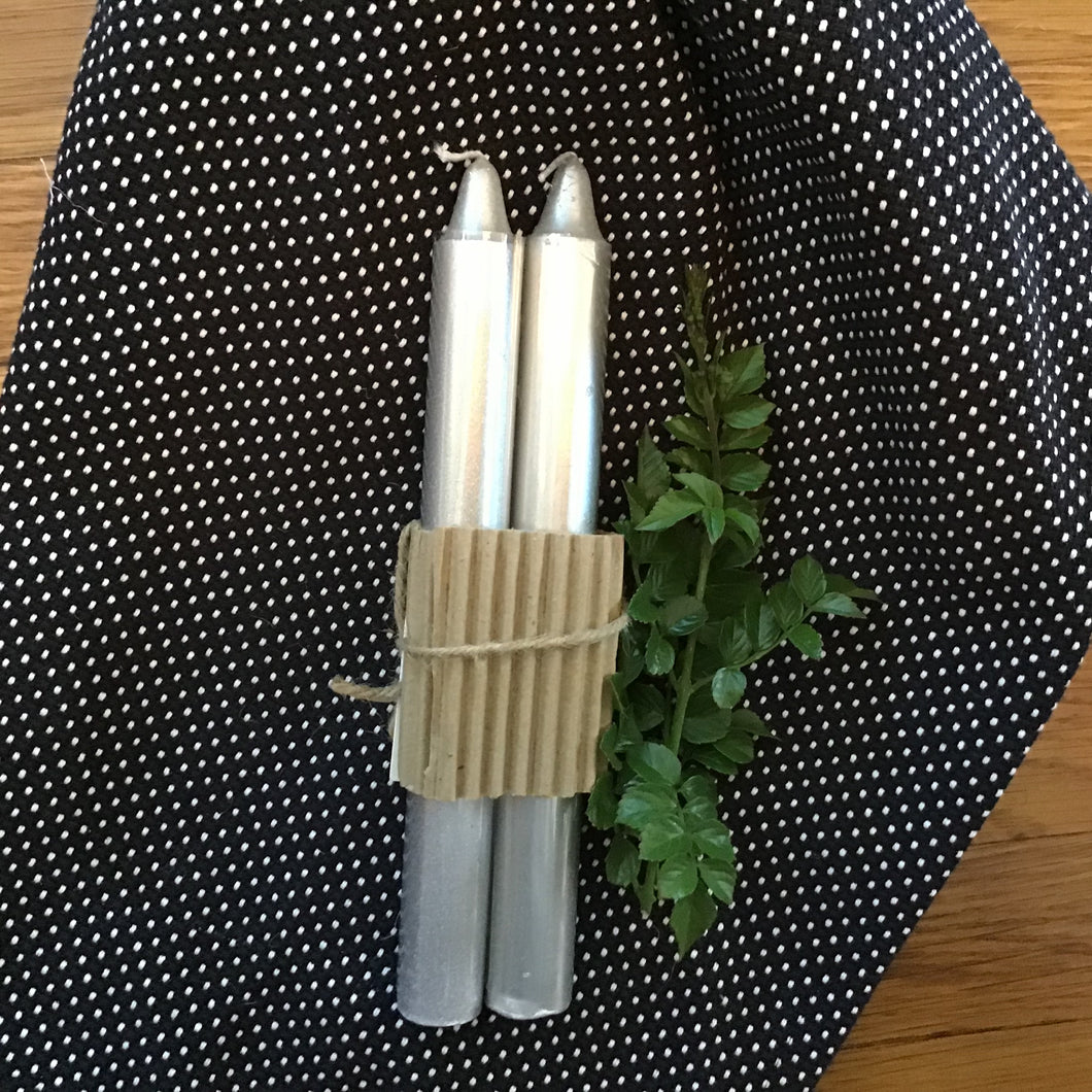 Metallic Taper Candles | Set of 2 | 2 Styles