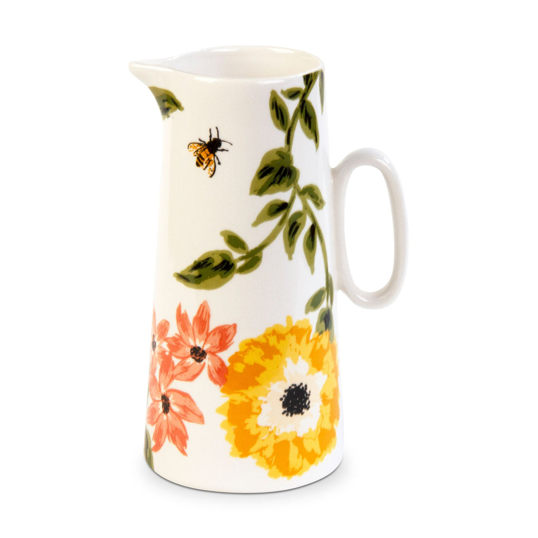Bee Floral Pitcher