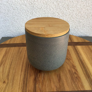 Gray Speckled Stoneware Canister | 2 Sizes available at Bench Home