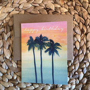 Palm Tree Birthday Card available at Bench Home