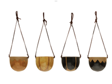 Load image into Gallery viewer, Hanging Pot with Leather | 4 Styles