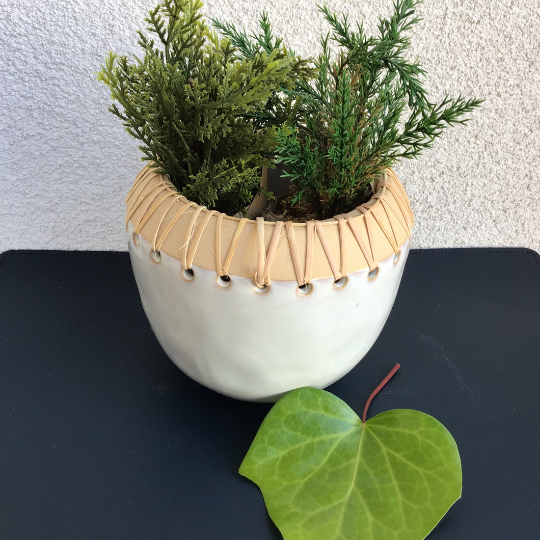 Rattan Wrapped Planter | 2 Styles