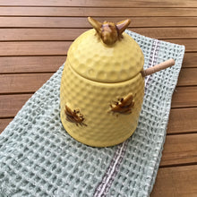 Load image into Gallery viewer, Bee Honey Jar w/ Honey Dipper Set