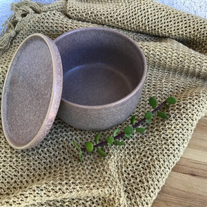 Small Stoneware Bowl with Lid | 2 Styles available at Bench Home