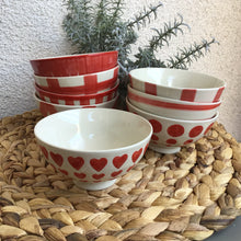 Load image into Gallery viewer, Hand Painted Red Latte Bowls 8 Styles