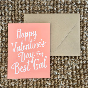 “Best Gal” Greeting Card available at Bench Home